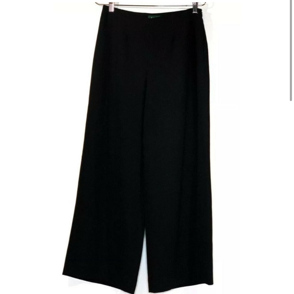 Lauren Ralph Lauren Green Label Black High Waist dress Pants
Linen Wide Leg Sz 2 - Picture 1 of 9
